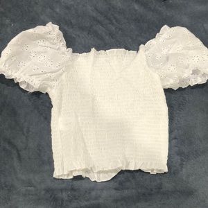 Women’s white crop top